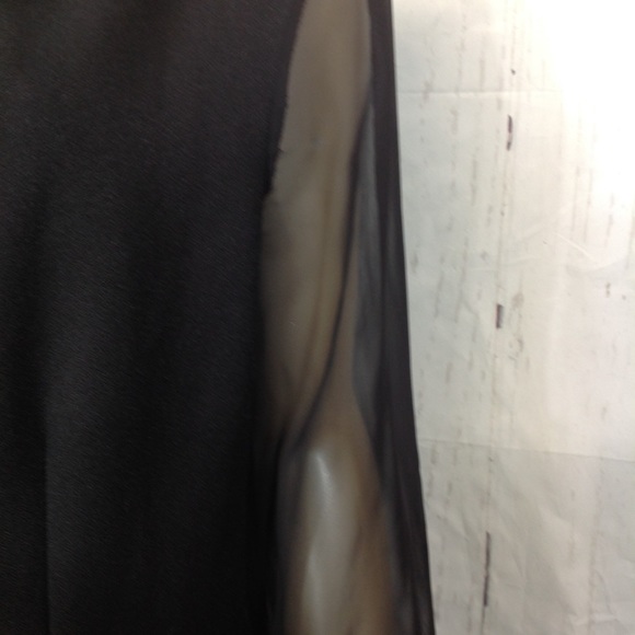 VTG VANY New York Black Mesh Sleeves Cardigan - Picture 7 of 13